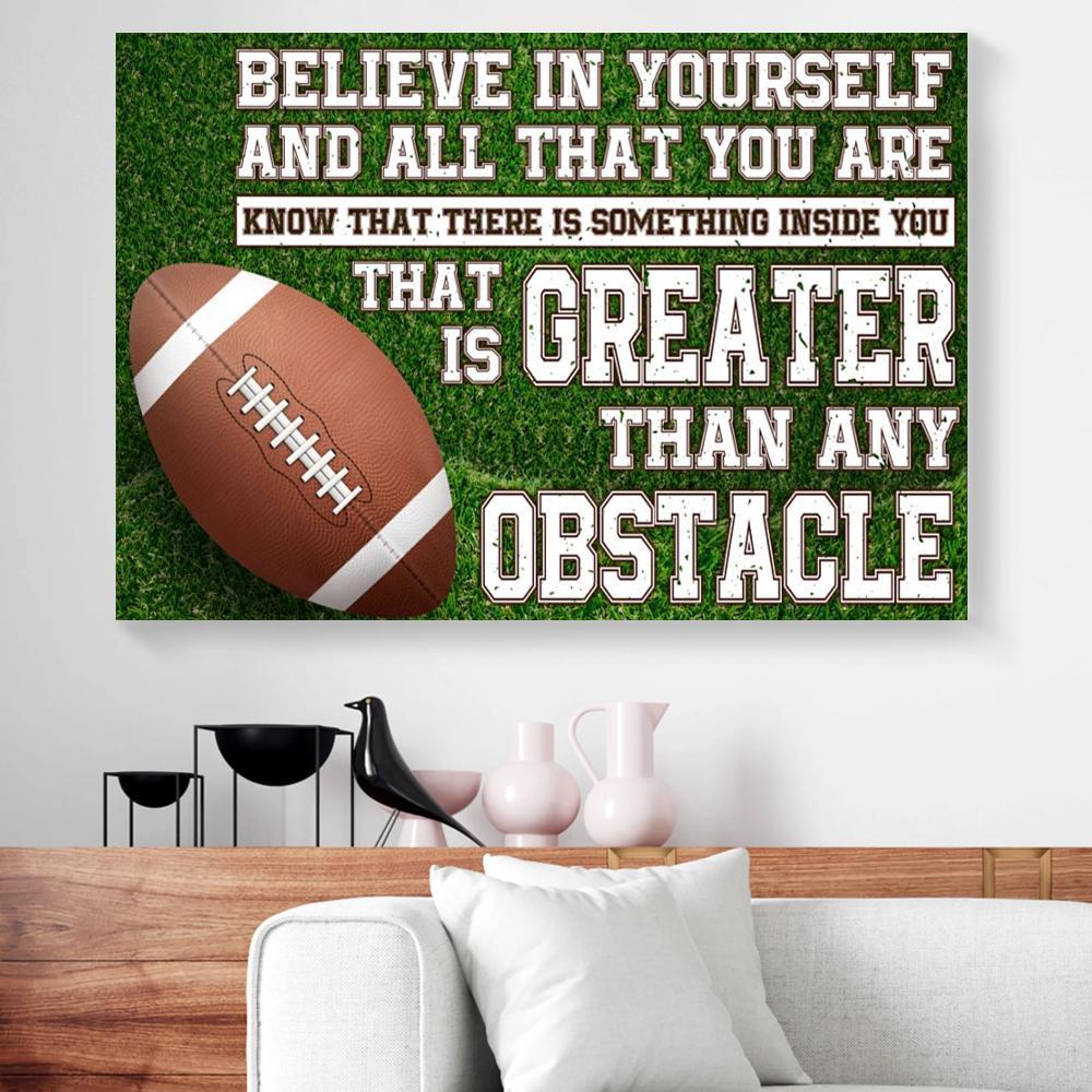 rugby football horizontal canvas prints wall art decor 7067