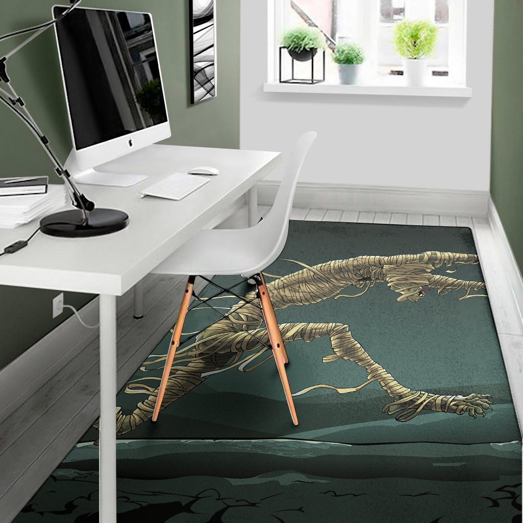 running mummy print area rug floor decor 1632