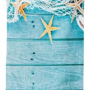 rustic fish net 3d printed tablecloth table decor 5986