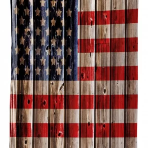 rustic flag design 3d printed tablecloth table decor 4873