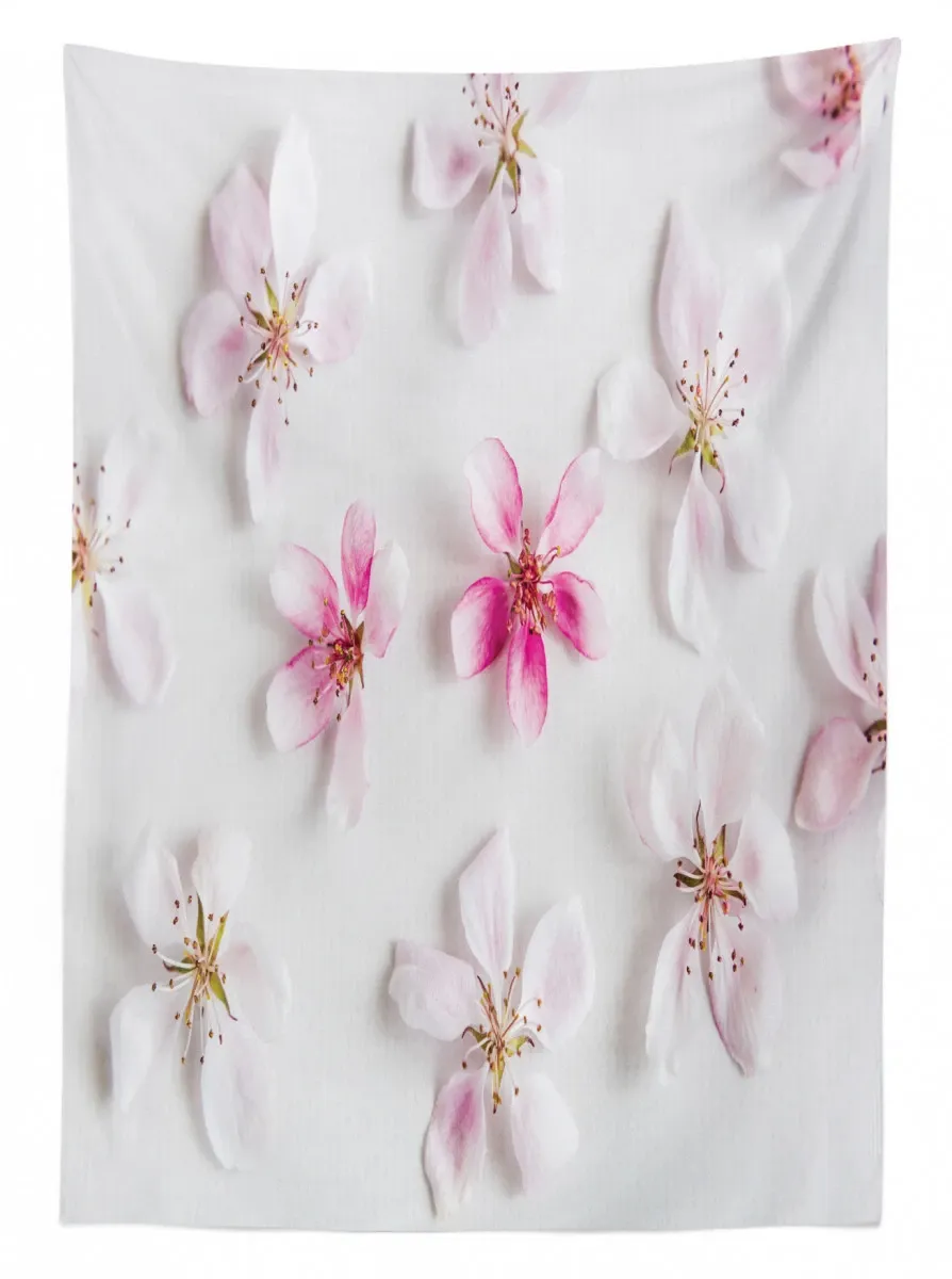 sakura petals love 3d printed tablecloth table decor 2390