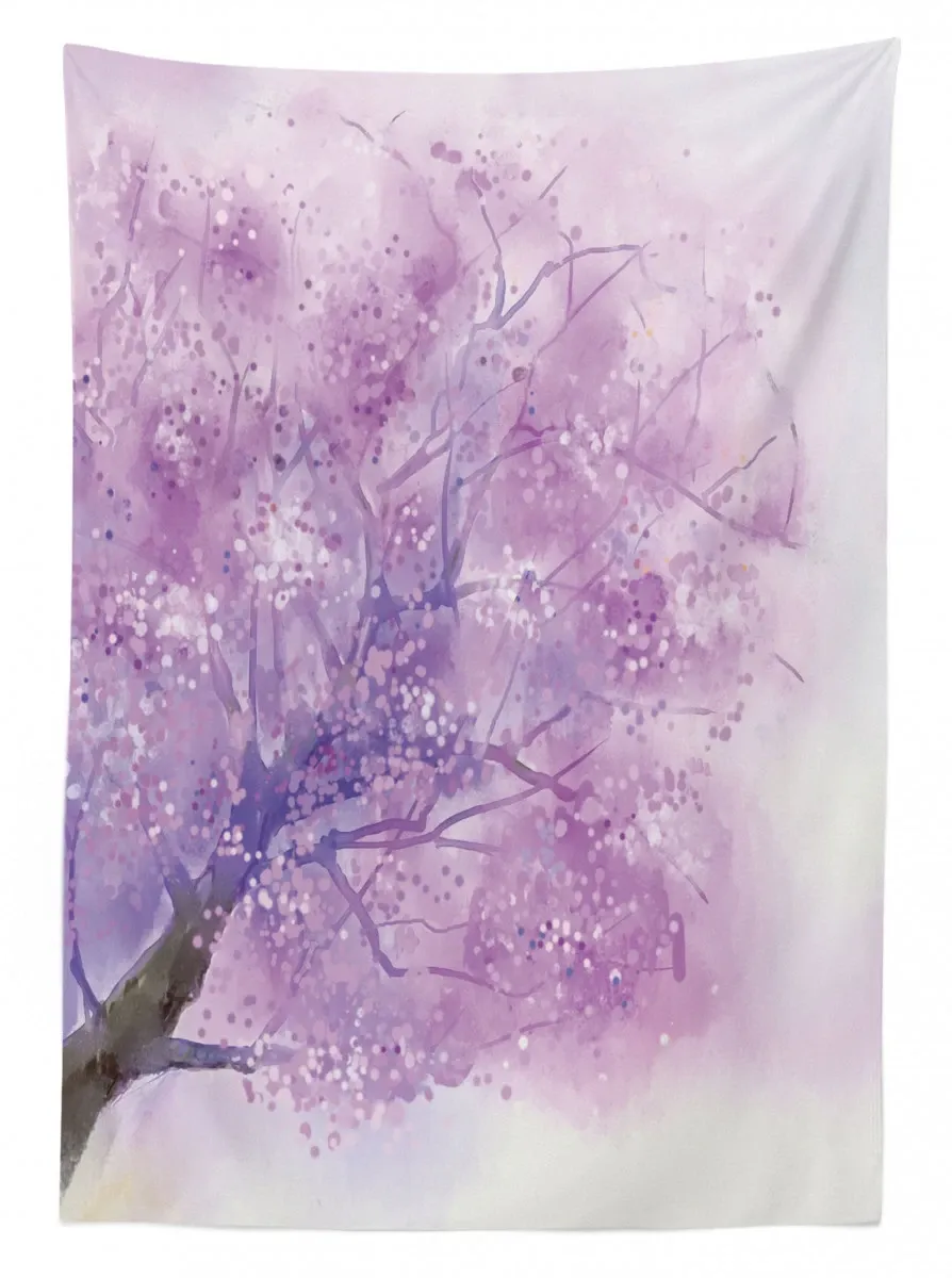 sakura tree springtime 3d printed tablecloth table decor 4298