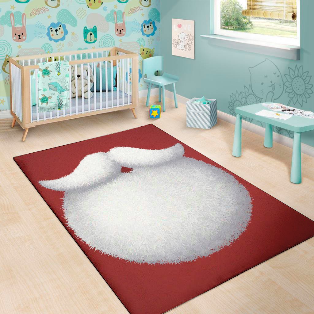 Santa Claus Beard Print Area Rug Floor Decor santa claus beard print area rug floor decor 4756