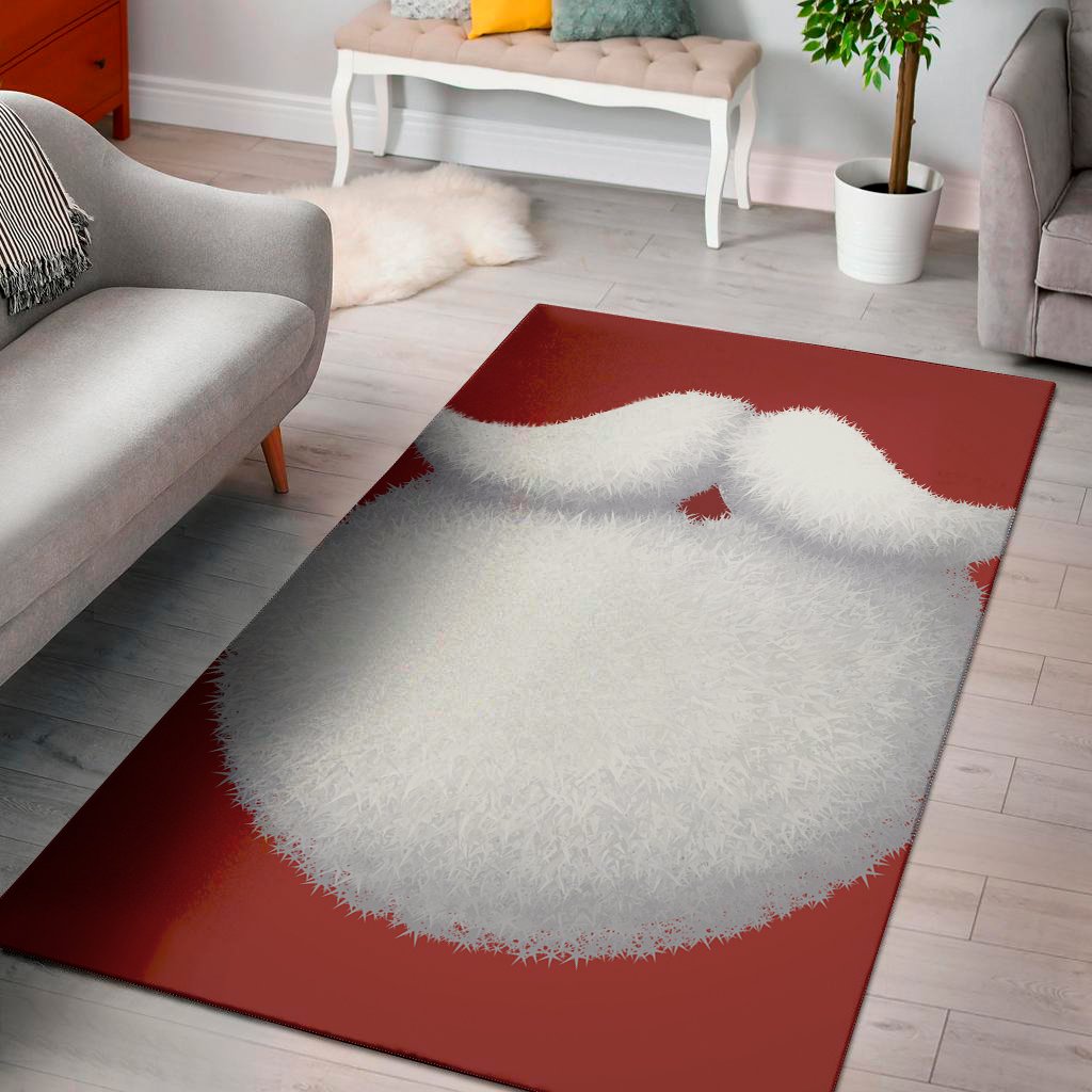 Santa Claus Beard Print Area Rug Floor Decor santa claus beard print area rug floor decor 5056