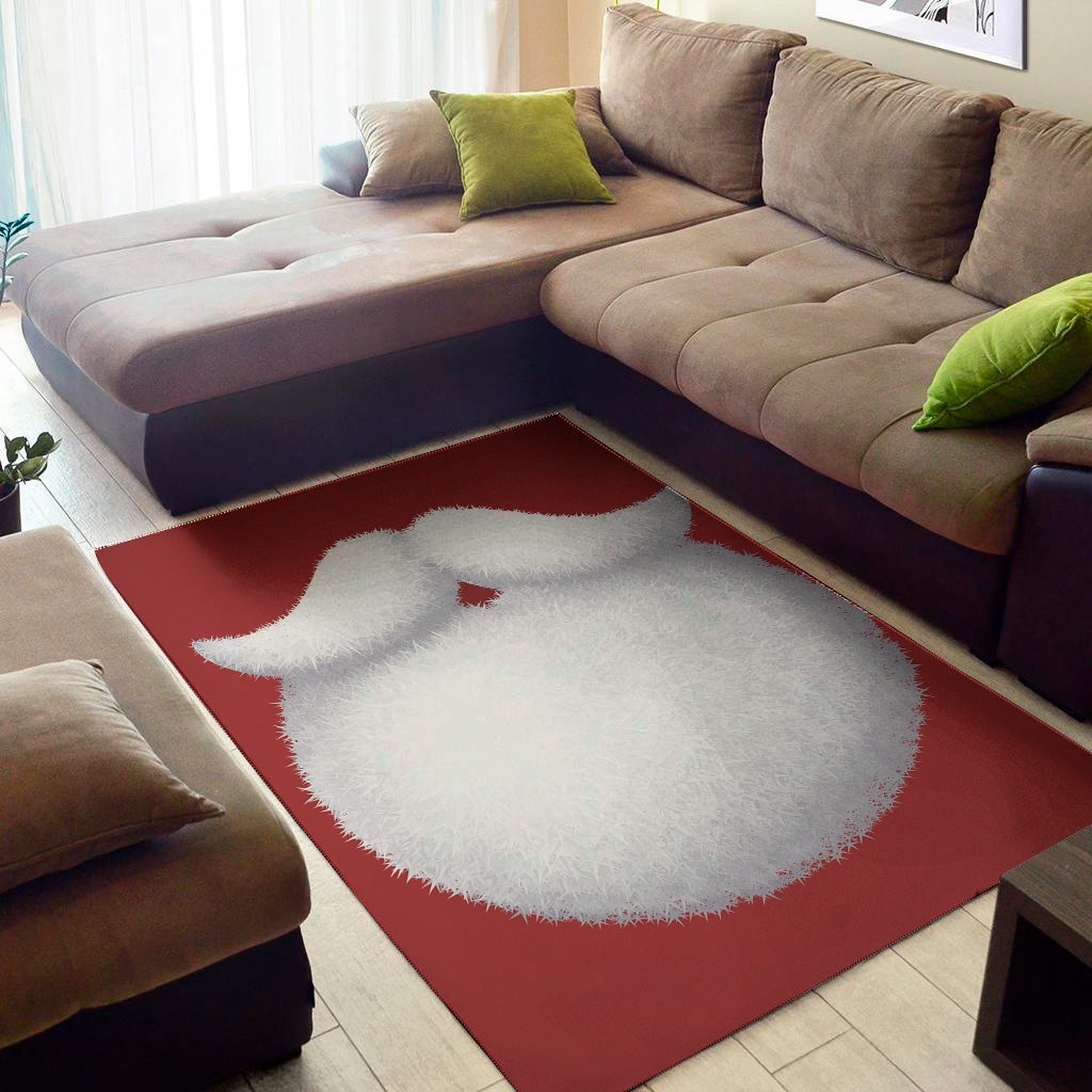 Santa Claus Beard Print Area Rug Floor Decor santa claus beard print area rug floor decor 8417