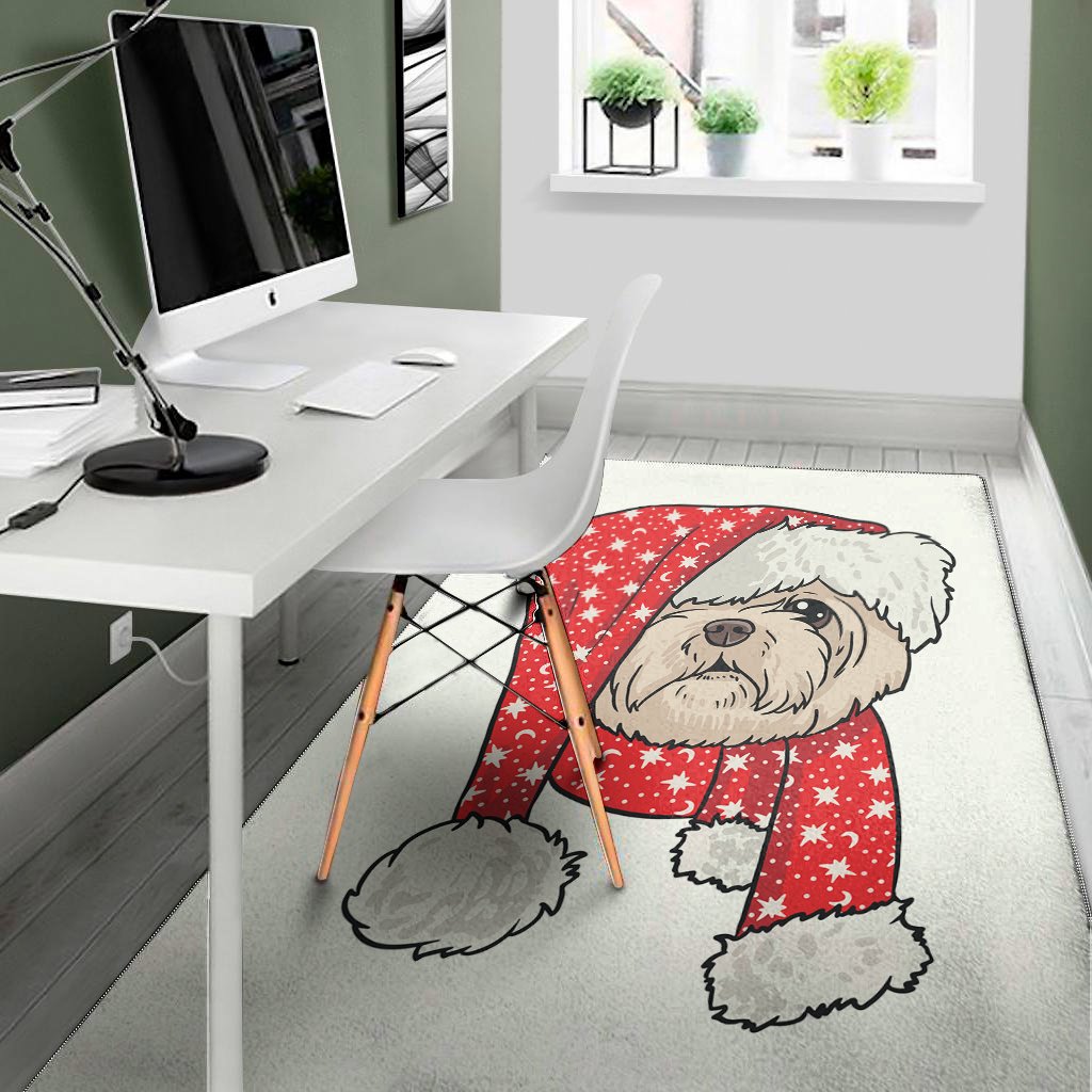 Santa Shih Tzu Print Area Rug Floor Decor santa shih tzu print area rug floor decor 4672