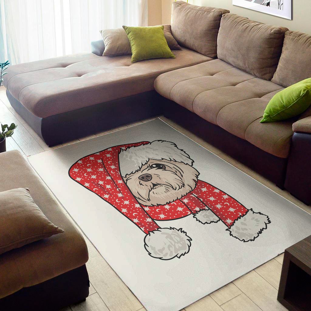 Santa Shih Tzu Print Area Rug Floor Decor santa shih tzu print area rug floor decor 4965