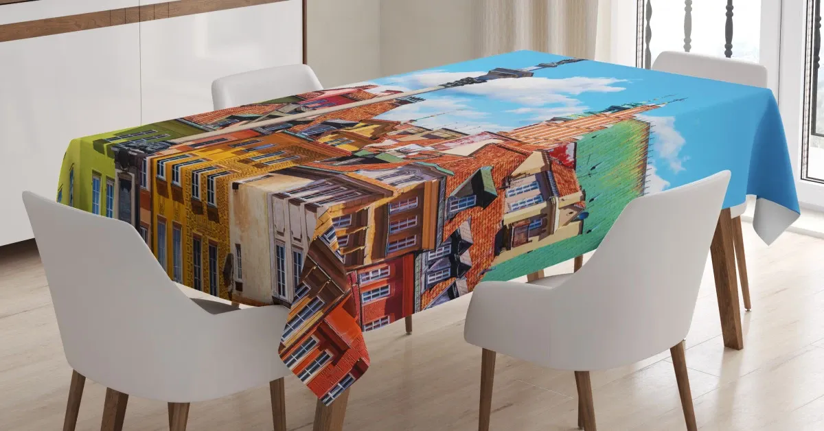 scenic old warsaw 3d printed tablecloth table decor 7100