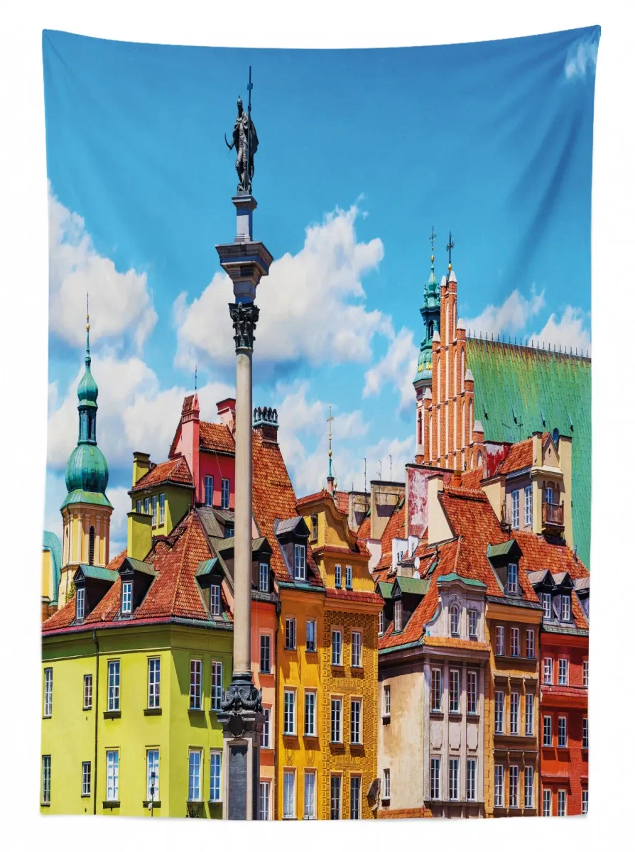 scenic old warsaw 3d printed tablecloth table decor 8492