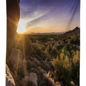 scenic sunrise sandstones 3d printed tablecloth table decor 2433