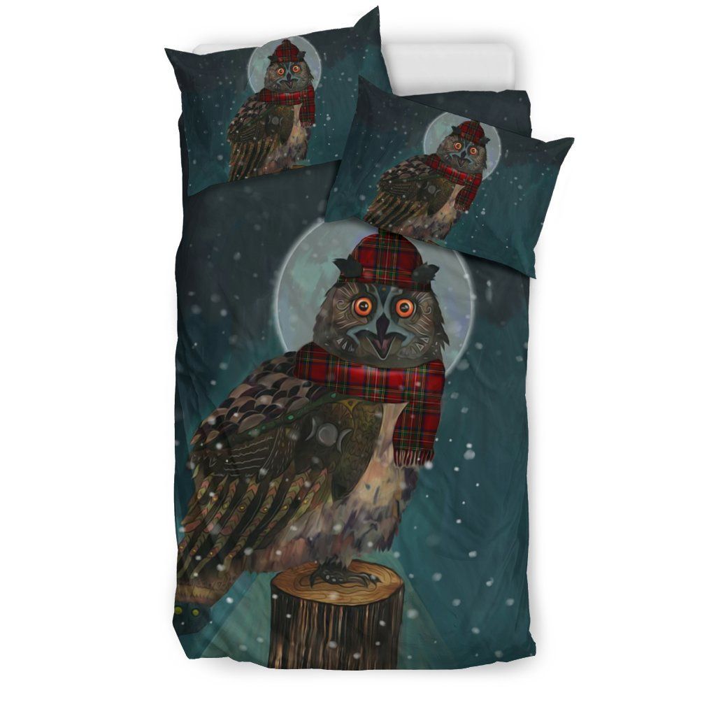 scotlan owl and the moon bedding set bedroom decor 2397