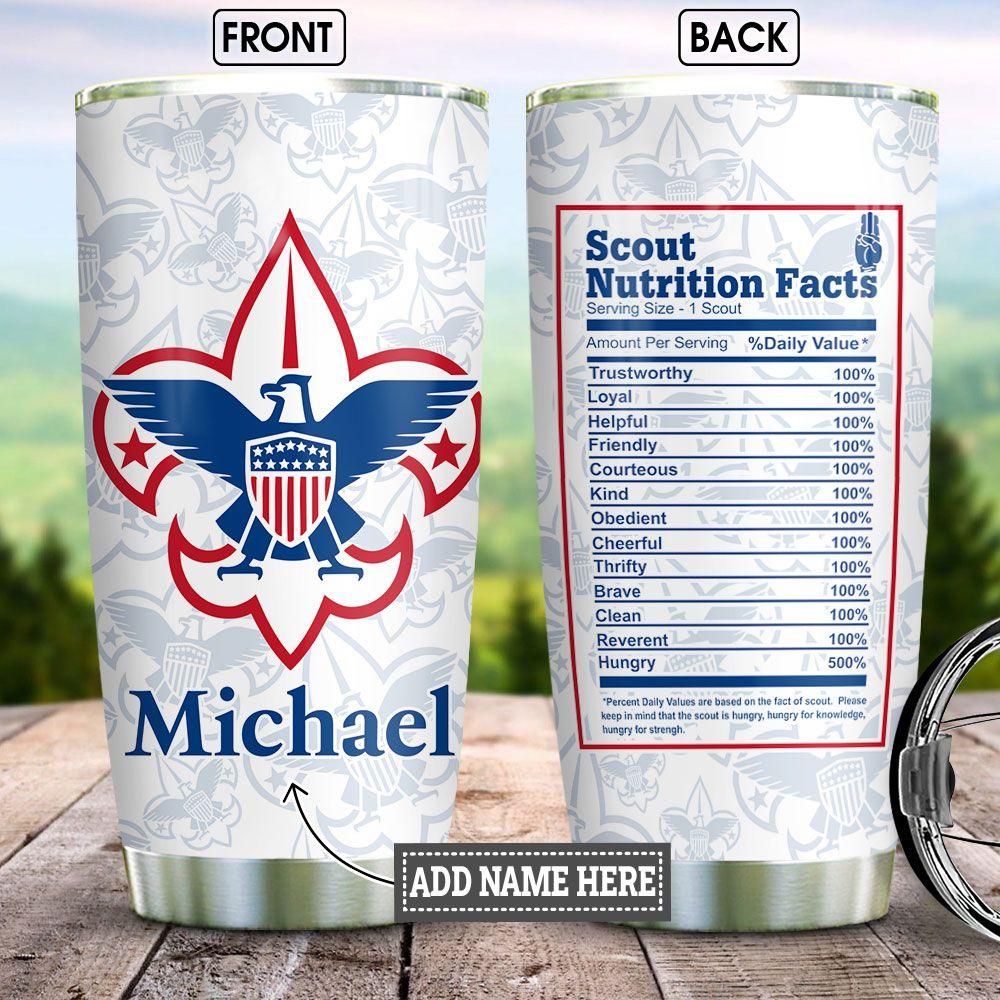scout nutrition facts personalized stainless steel tumbler 6324