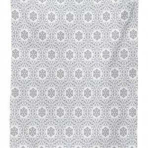 scroll curls mosaic tile 3d printed tablecloth table decor 3293