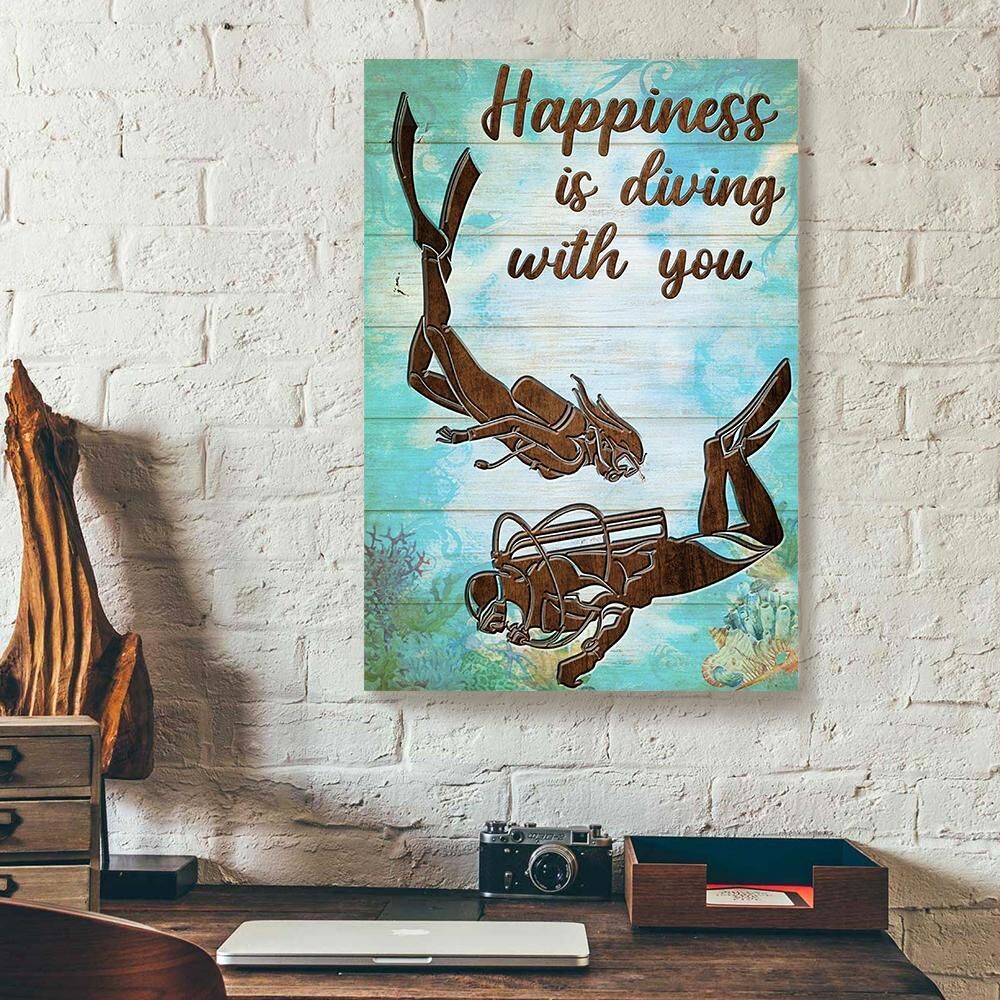 Scuba Diving Love Canvas Prints - Wall Art Decor scuba diving love canvas prints wall art decor 2363