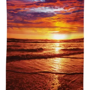 sea sunset twilight 3d printed tablecloth table decor 3484