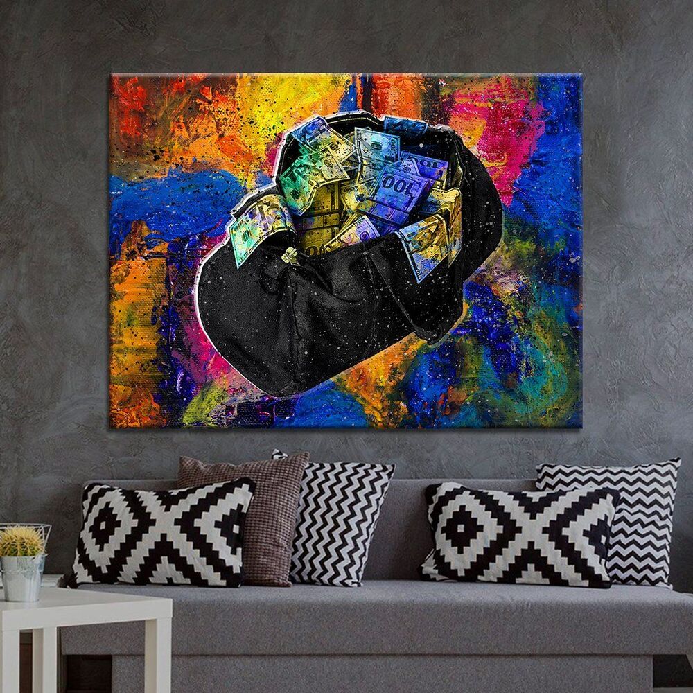 Secure The Bag Motivational Positive Canvas Print - Wall Art Decor secure the bag motivational positive canvas print wall art decor 7988