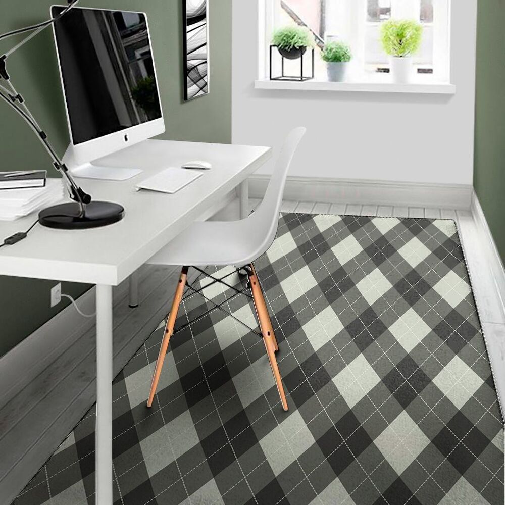 Shadow Grey Argyle Pattern Print Area Rug Floor Decor shadow grey argyle pattern print area rug floor decor 1569