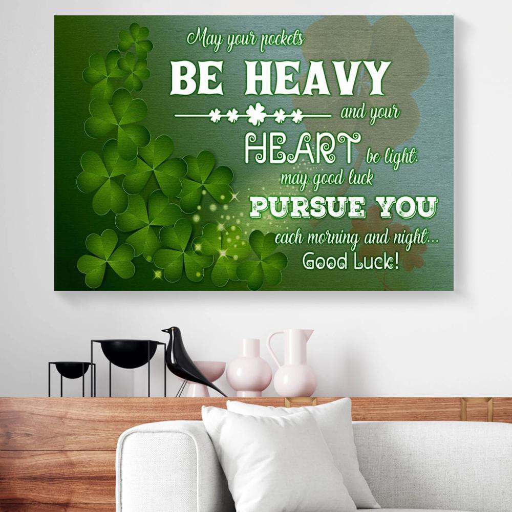 shamrock patricks day canvas prints wall art decor 1824
