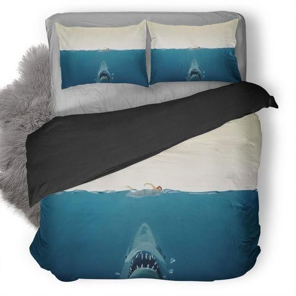 shark head minimalism bedding set bedroom decor 1076