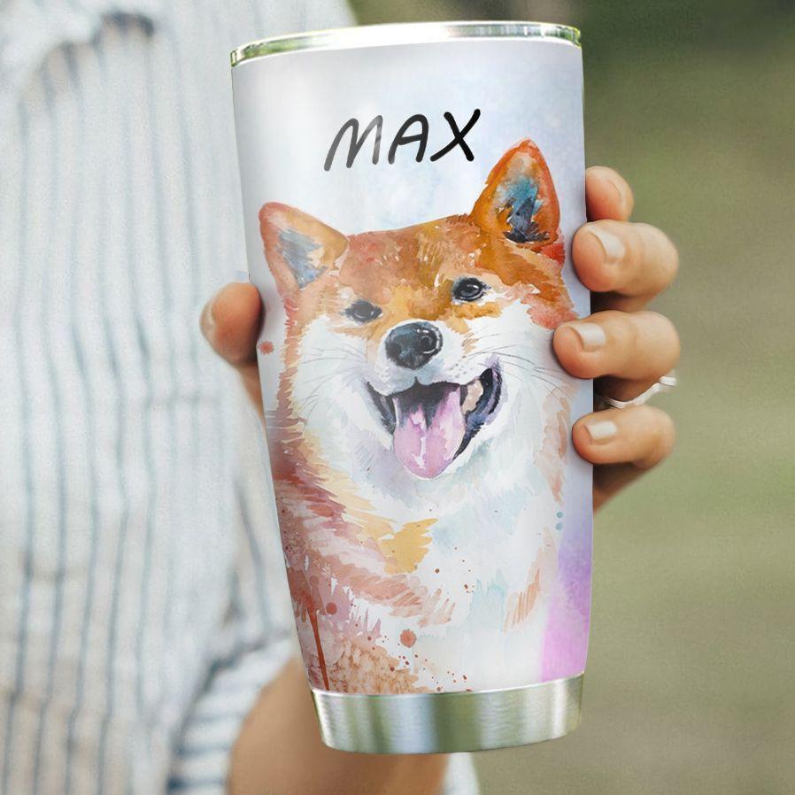 shiba inu facts personalized stainless steel tumbler 6109