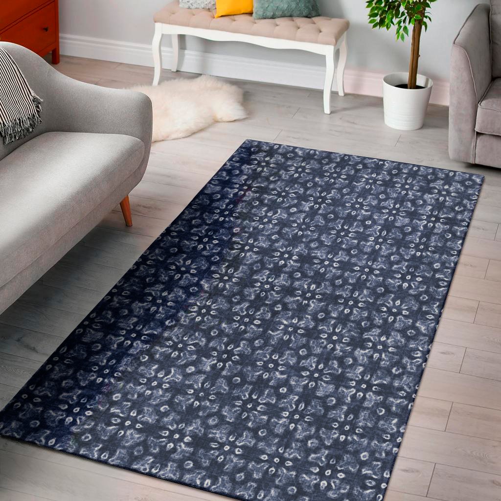 Shibori Floral Pattern Print Area Rug Floor Decor shibori floral pattern print area rug floor decor 2110
