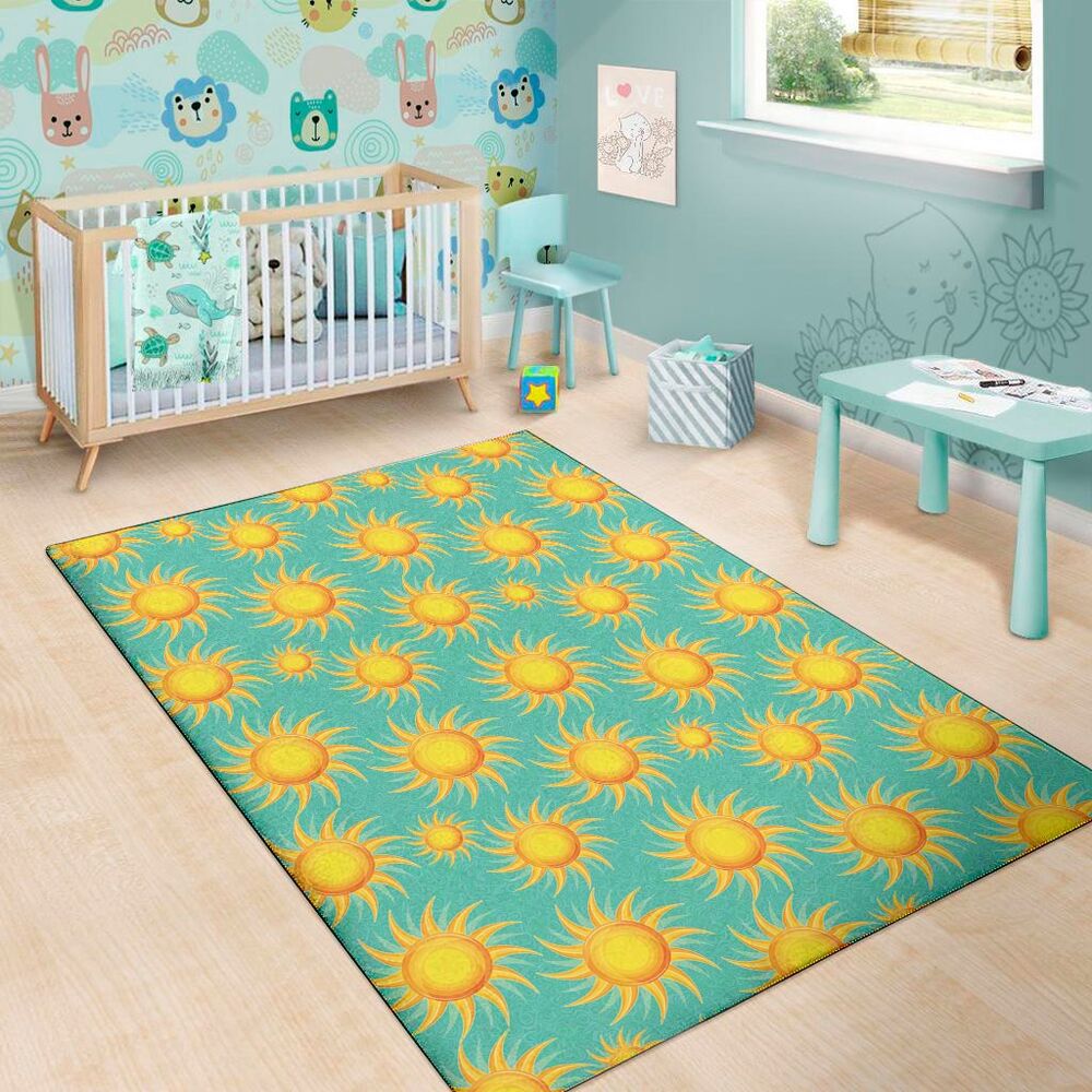 Shiny Sun Pattern Print Area Rug Floor Decor shiny sun pattern print area rug floor decor 4390