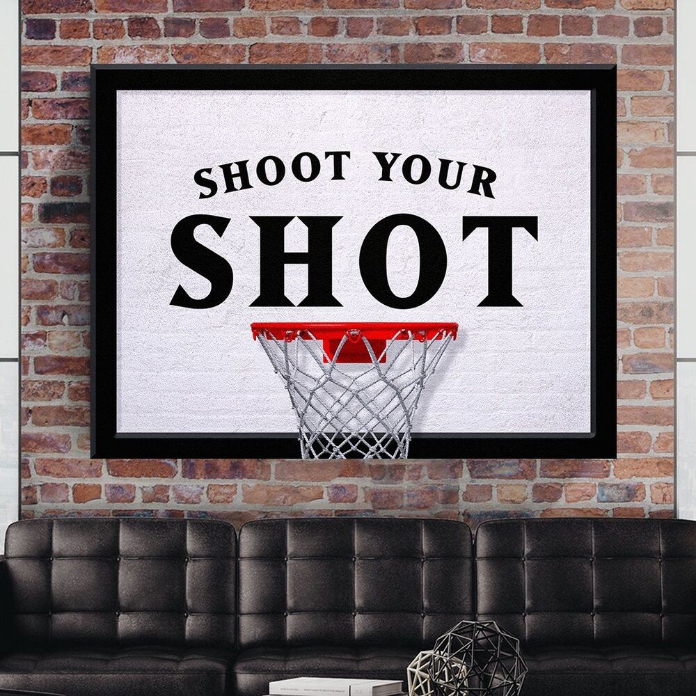 Shoot Your Shot Motivational Positive Canvas Print - Wall Art Decor shoot your shot motivational positive canvas print wall art decor 1006