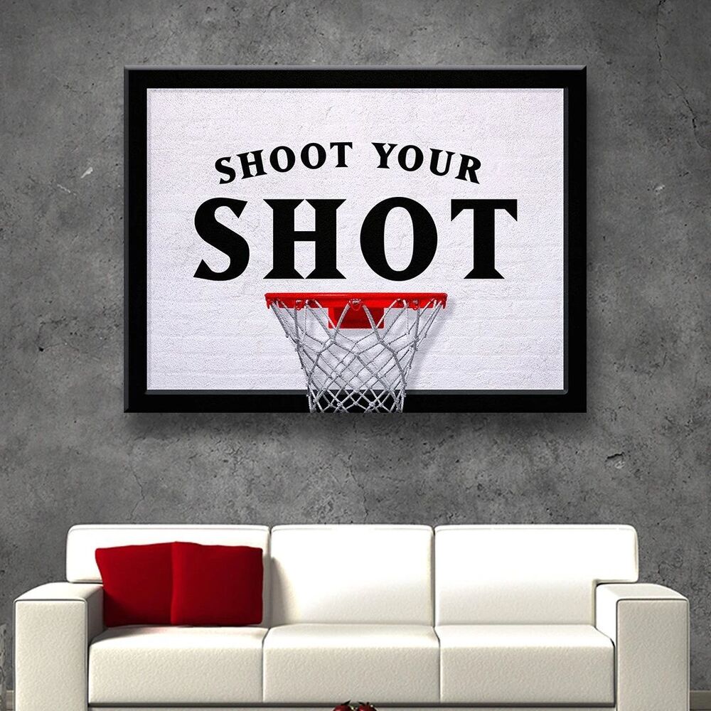 Shoot Your Shot Motivational Positive Canvas Print - Wall Art Decor shoot your shot motivational positive canvas print wall art decor 6441