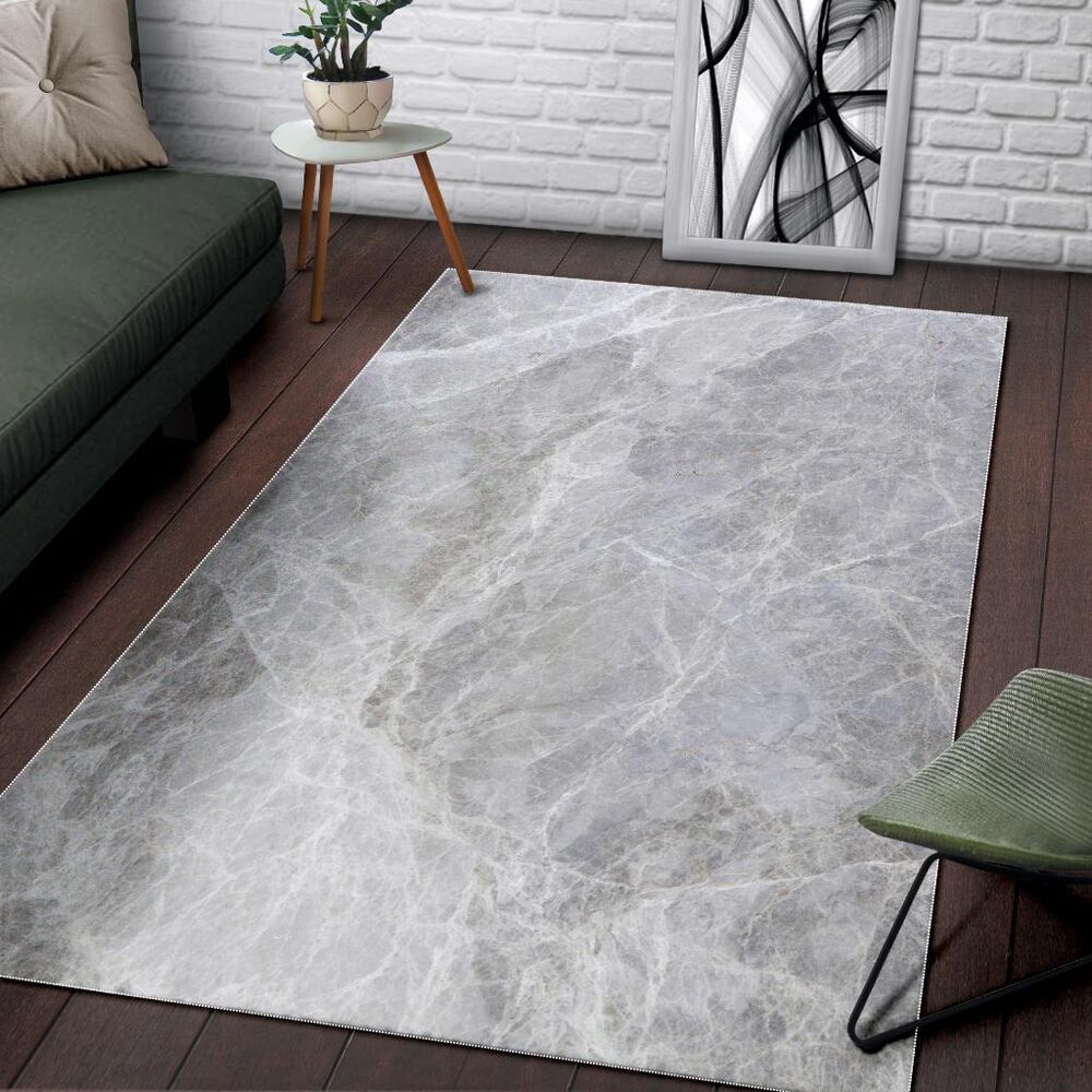 Silver Grey Marble Print Area Rug Floor Decor silver grey marble print area rug floor decor 6165