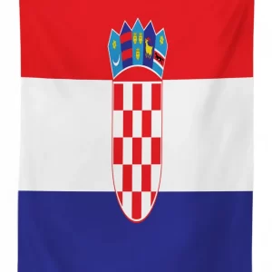 simple design flag print 3d printed tablecloth table decor 5636