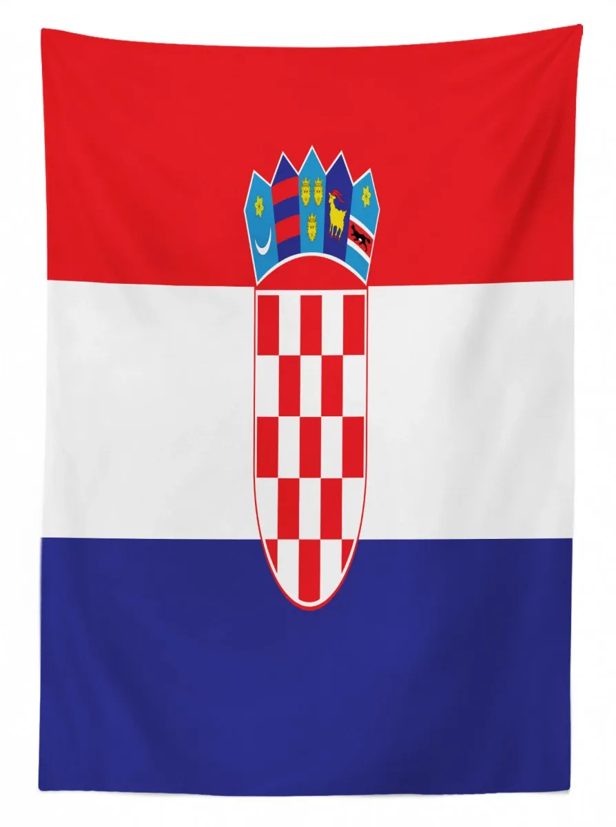 simple design flag print 3d printed tablecloth table decor 5636