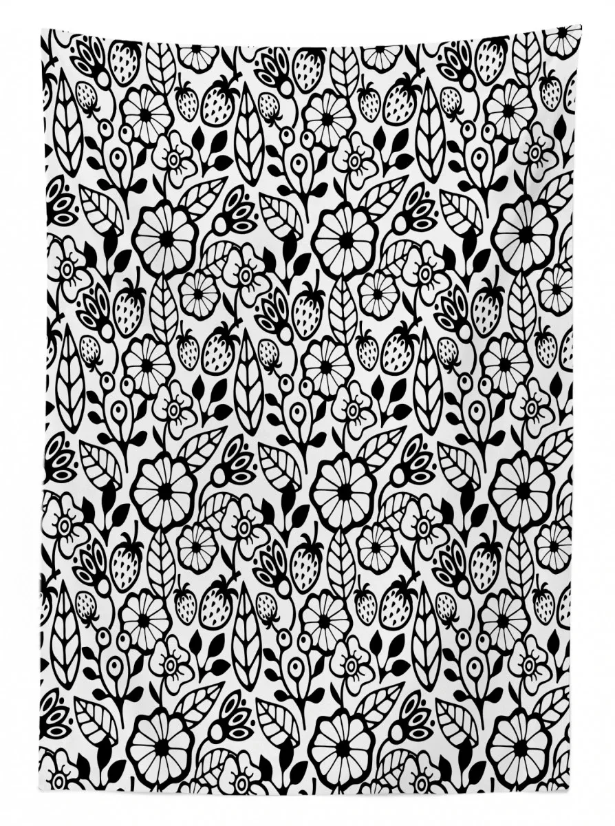 Simple Flower Bouquet 3D Printed Tablecloth Table Decor simple flower bouquet 3d printed tablecloth table decor 3429