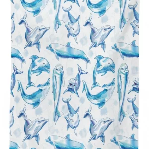 sketch of dolphins 3d printed tablecloth table decor 8140
