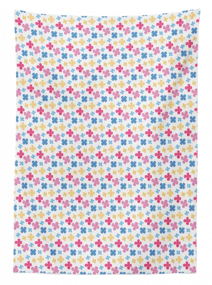 sketchy colorful daisy 3d printed tablecloth table decor 1488