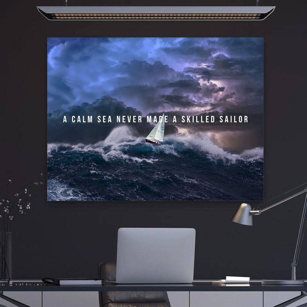Skilled Sailor Motivational Positive Canvas Print - Wall Art Decor skilled sailor motivational positive canvas print wall art decor 3442