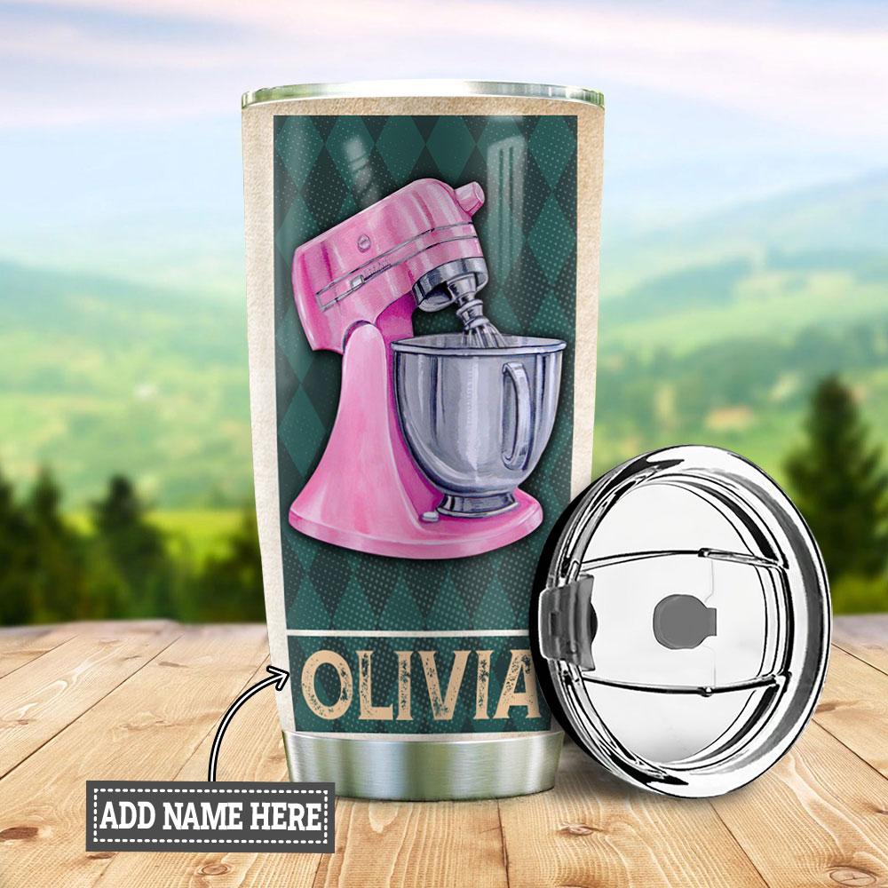 skull baker vintage personalized stainless steel tumbler 5438