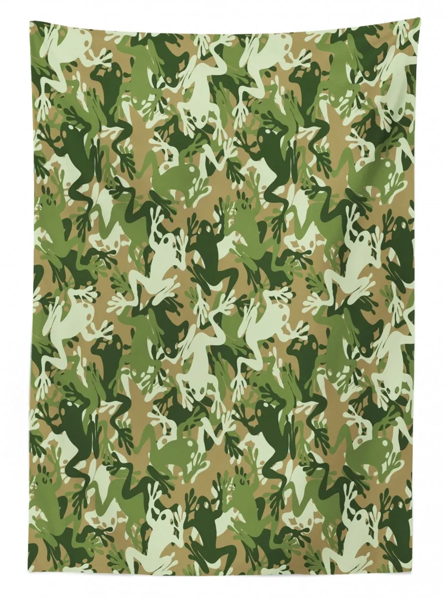skull camouflage design 3d printed tablecloth table decor 5252