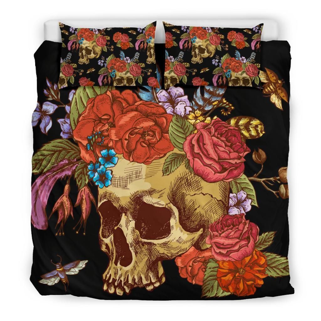 skull cool design comfortable bedding set bedroom decor 1428