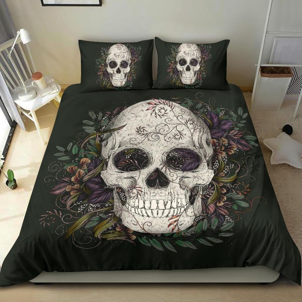 skull cool design comfortable bedding set bedroom decor 4926