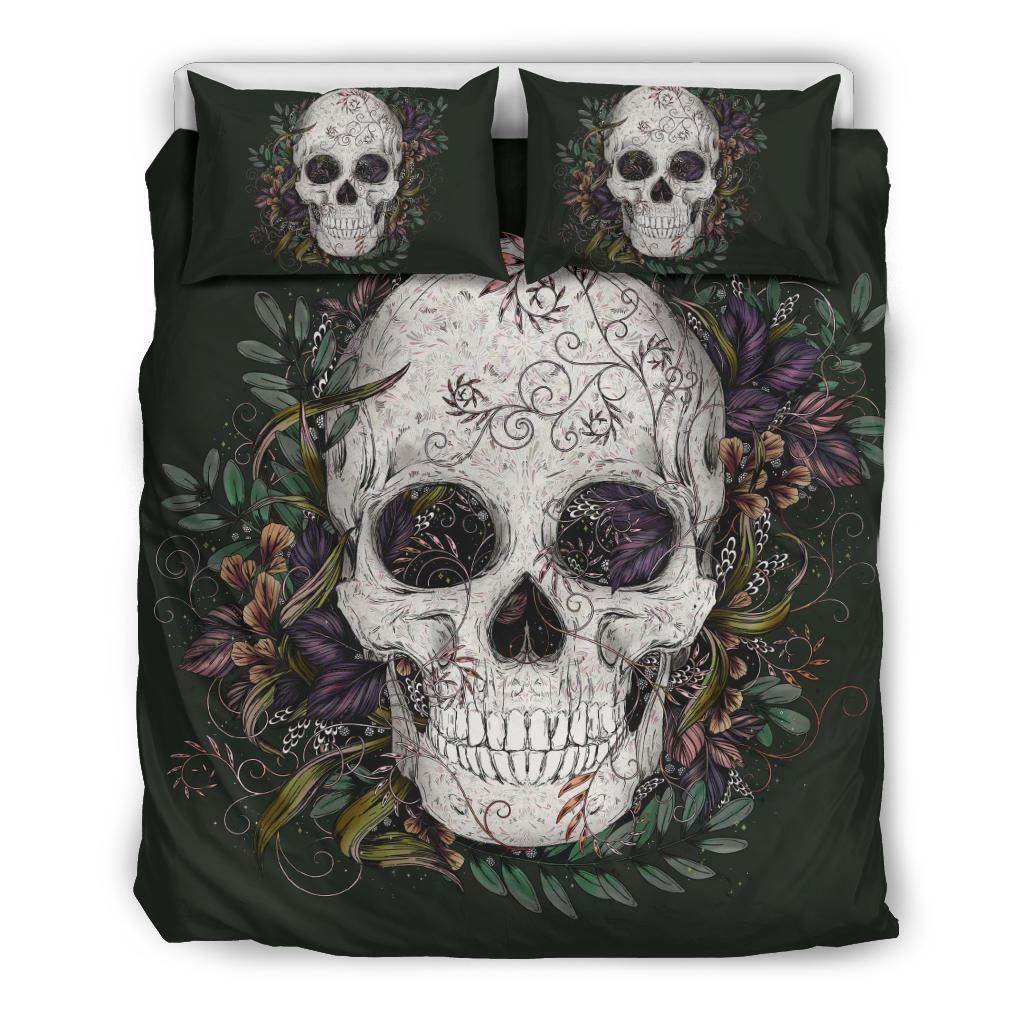 skull cool design comfortable bedding set bedroom decor 5036