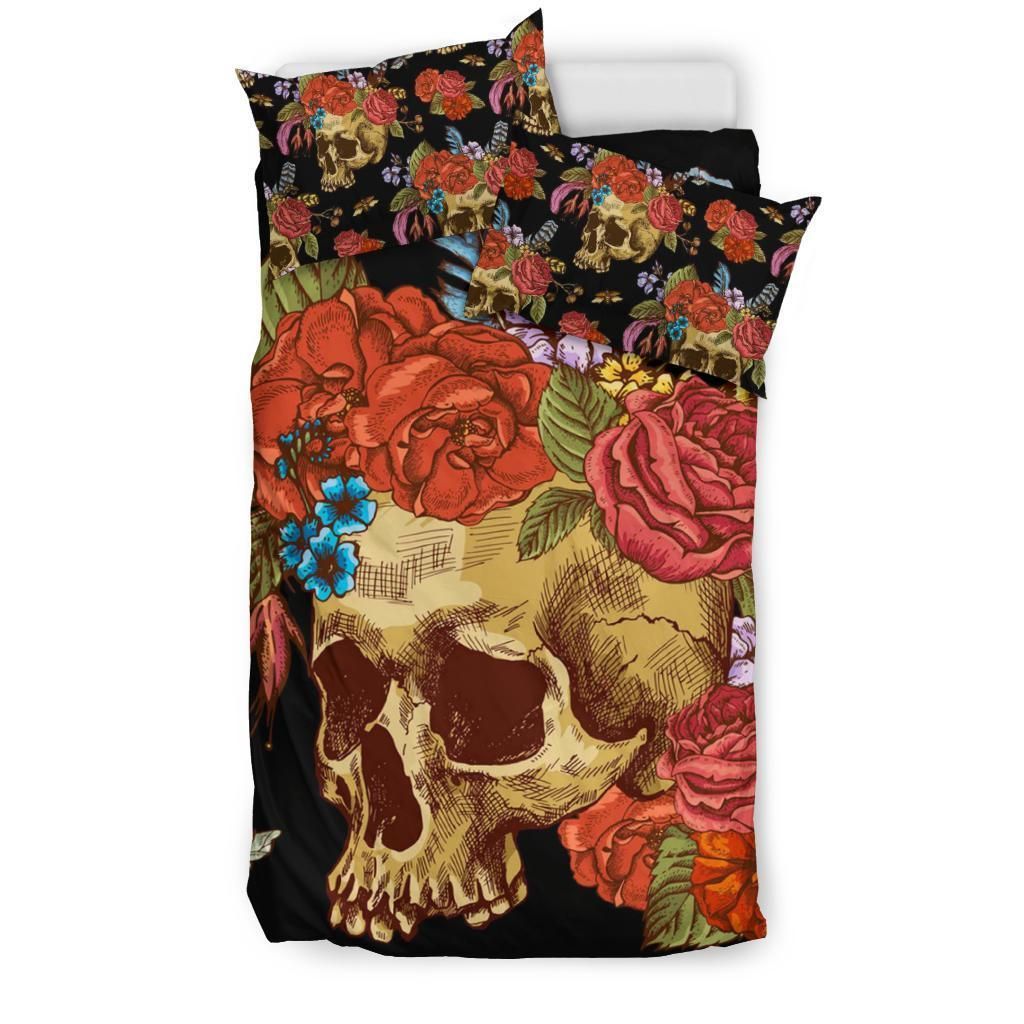 skull cool design comfortable bedding set bedroom decor 5209