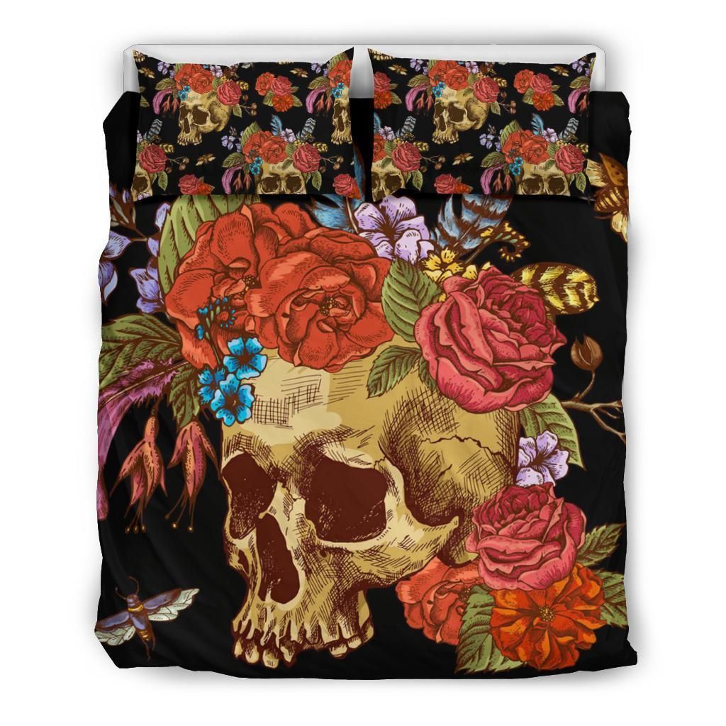 skull cool design comfortable bedding set bedroom decor 6566