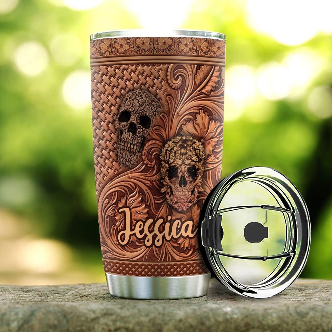 Skull Personalized Stainless Steel Tumbler skull personalized stainless steel tumbler 2099