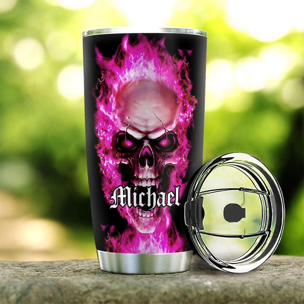 Skull Personalized Stainless Steel Tumbler skull personalized stainless steel tumbler 3192
