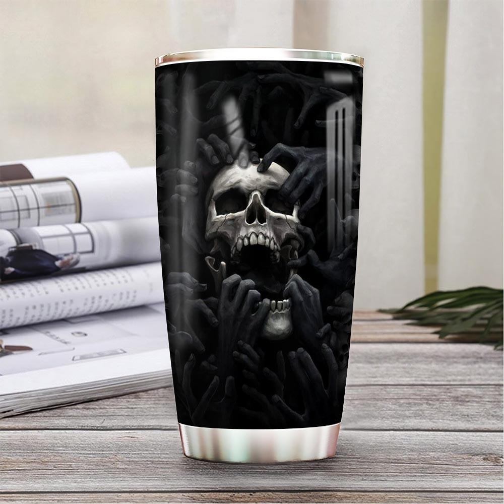 Skull Personalized Stainless Steel Tumbler skull personalized stainless steel tumbler 8946