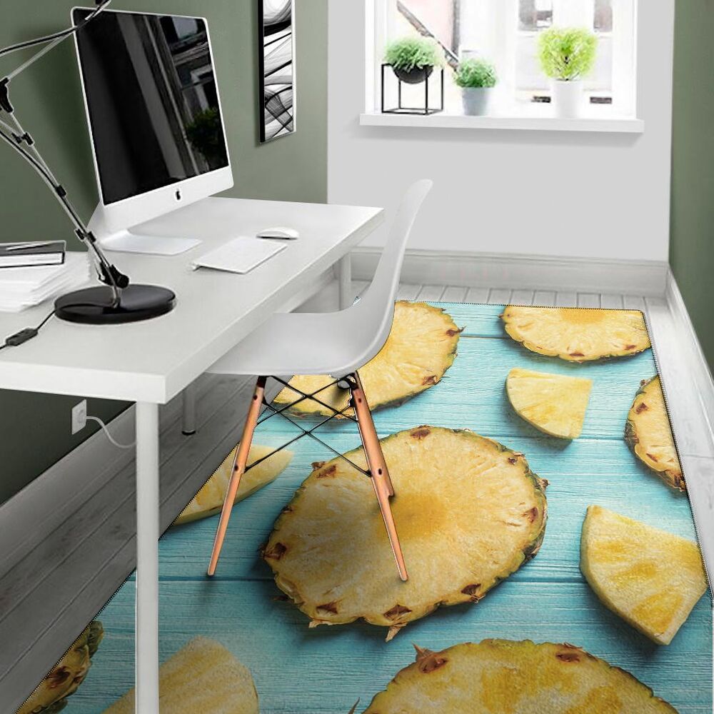 Sliced Pineapple Print Area Rug Floor Decor sliced pineapple print area rug floor decor 6136