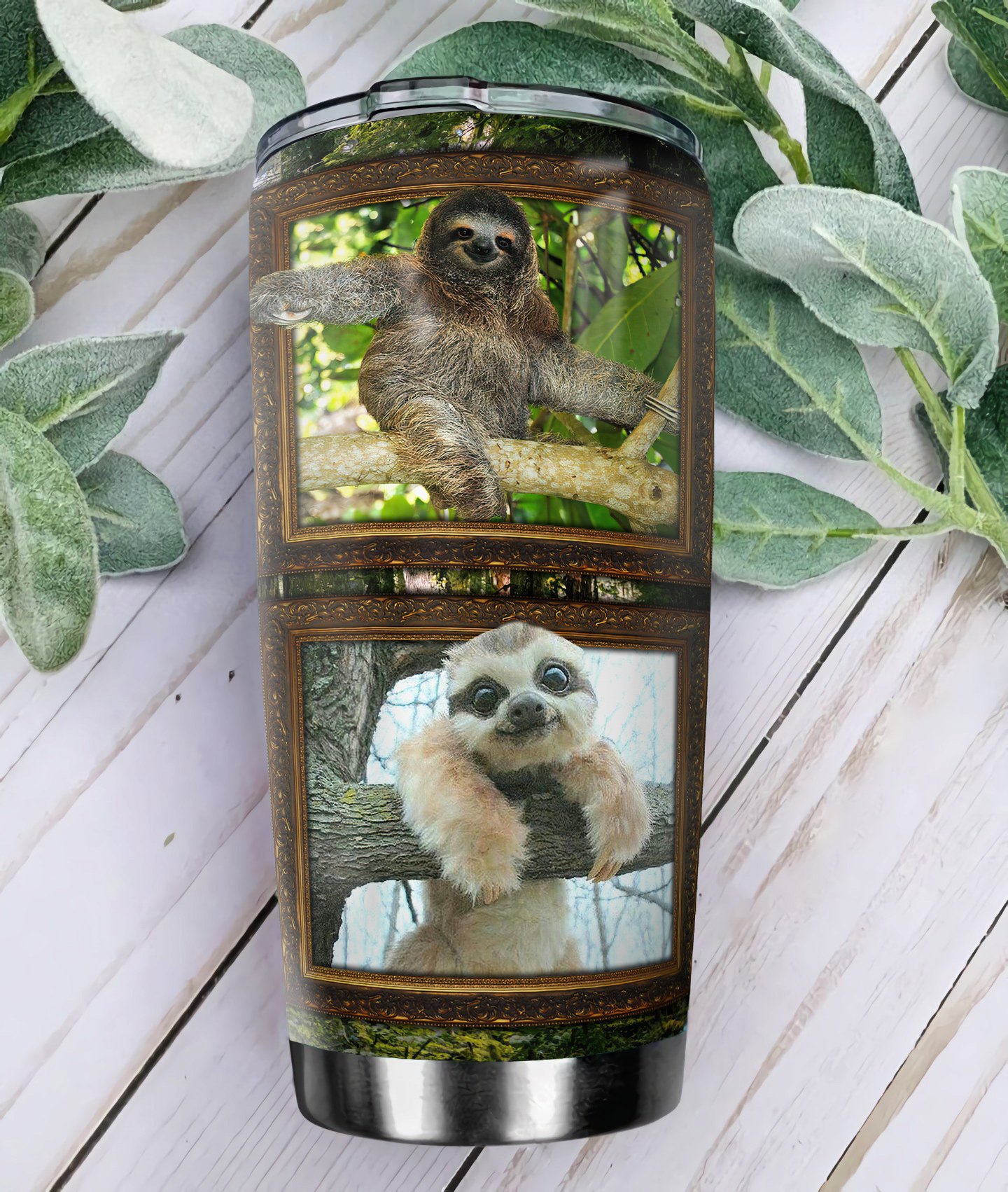 Sloth Personalized Stainless Steel Tumbler sloth personalized stainless steel tumbler 5490