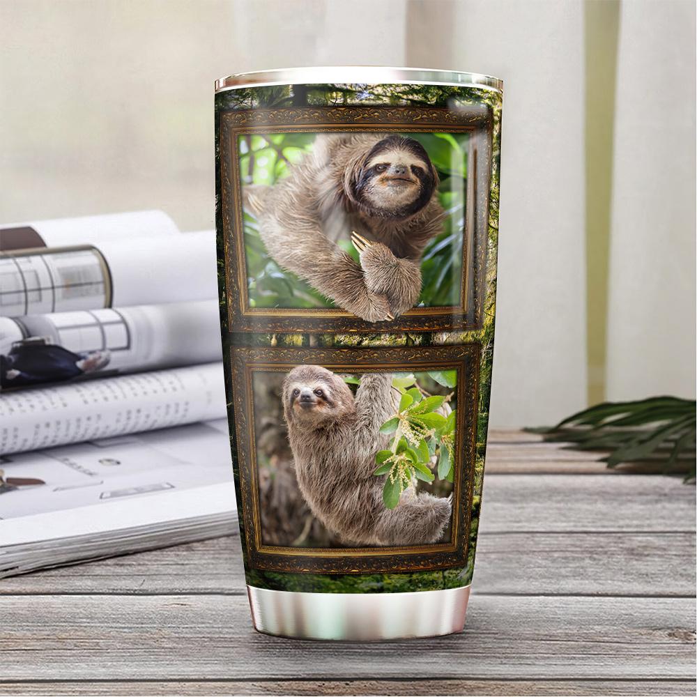 Sloth Personalized Stainless Steel Tumbler sloth personalized stainless steel tumbler 6239