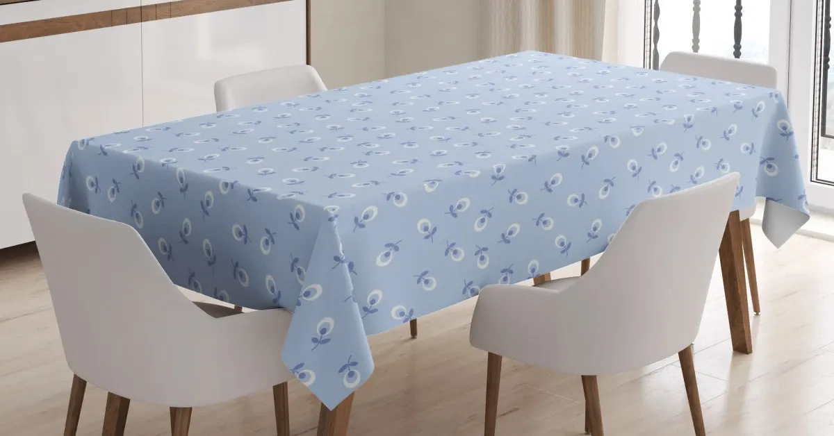 small retro flowers 3d printed tablecloth table decor 8591