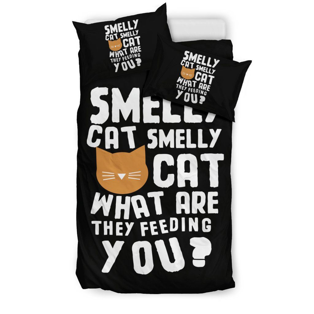 Smelly Cat What Are They Feeding You Bedding Set Bedroom Decor smelly cat what are they feeding you bedding set bedroom decor 7567